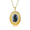 Gothic Cat Pendant Necklace For Women With Stainless Steel Chain Elegant Retro Jewelry Gift