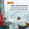 Large Kayak Safety Flag with Pole Storage Bag Screws and Track Mount Base High Visibility 20x5.6 Inch Kayak Flags for Safety