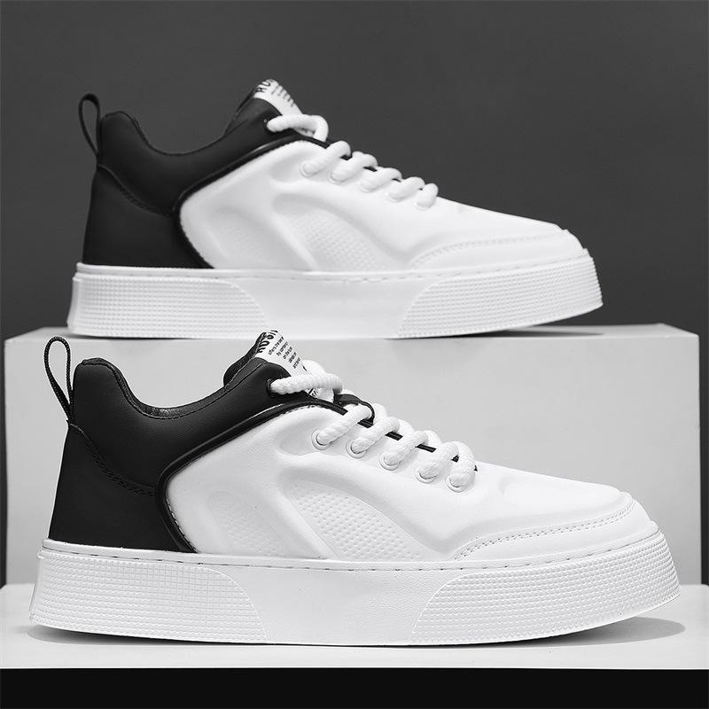 Fashion Spring Summer Fashion Sneakers Man High Quality Breathable Soft Sole Casual Board Shoes Men's Lace-up Platform Vulcanized Shoes