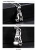 European & American Trend Men's Titanium Steel Boxing Gloves Pendant Necklace