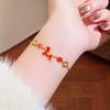 Real Gold Electroplated Zircon Oil Drop Pony Bracelet Natal Year Daily Versatile Bracelet Light Luxury High-end Jewelry