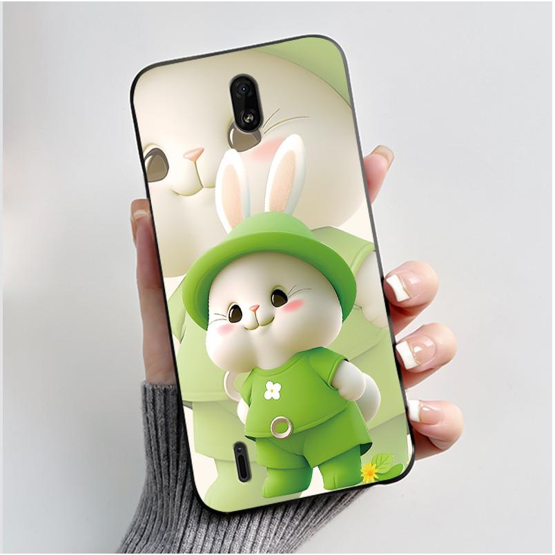 Cute Rabbit Love Heart Funny Phone Case For Nokia C1 Plus C2 Case Soft Silicone Back Cover For NokiaC1 C 1 Plus Fundas C 2 Coque