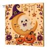 Pumpkin Wall Art Ghost Faux Pearl Kit, Halloween Painting DIY Autumn Home Decor 3D Spooky Skull Craft Kit for Adults Beginners, Fall Handmade
