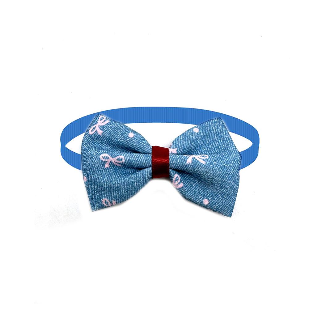 50/100pcs Small Dog Cat Bow Tie Denim Color Pet Dog Bowties Dog Fashion Grooming Accessoreis Cute Dogs Supplies for Small Dogs