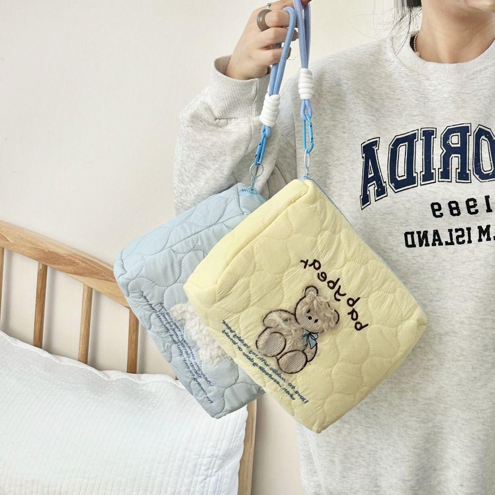 Handheld Cartoon Makeup Bag Multifunctional Skincare Storage Bag Wash Bag Toiletry Organizer Women