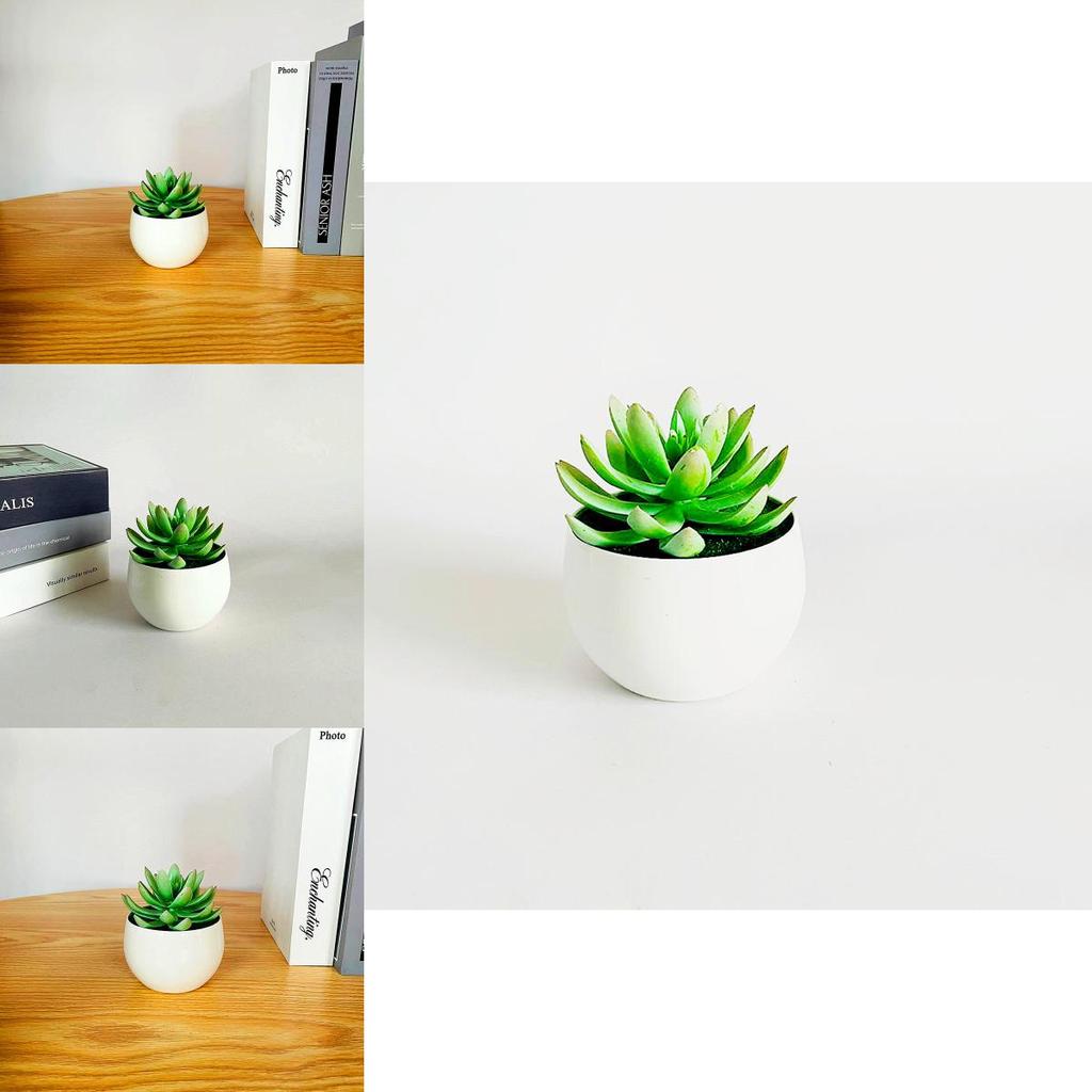 Simulated Succulent Bonsai Pot With Lightweight Pvc For Home Office Interior Design