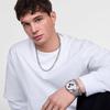 Daniel Wellington Iconic 42 Chronograph Arch 5-Link Off-White Panda S Men's Watch. This Elegant Watch Is Perfect for Men In Their 20s, 30s, and 40s. A