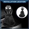 6 Speed Gear Shift Knob with Dust Cover for Mini Cooper R56 2006-2012 / Front Stick Shifter Lever Knob/Durable Plastic / 1 Pcs Black Stylish Design