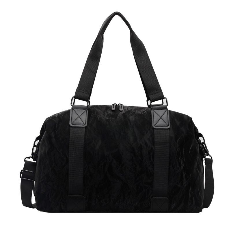 Dark Pattern Fashionable Simple Travel Portable Travel Bag Dry and Wet Separation Sports Gym Bag Can Be Used To Cover Pull Rod