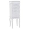 Armoire à bijoux sur pieds - Maison Exclusive - Blanc mat - MDF et pin - 34 x 26 x 94 cm