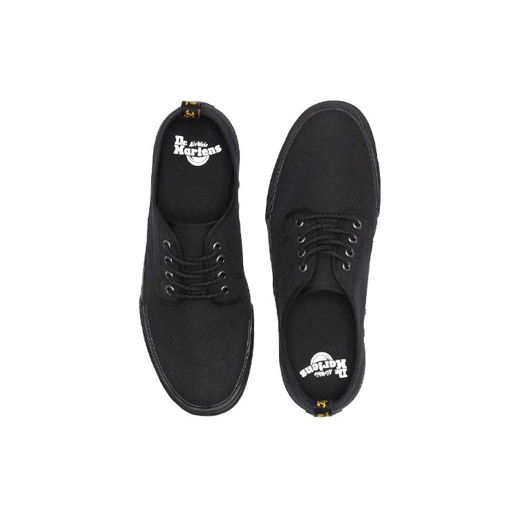 Dr. Martens Round Toe Lace-Up Low-Top Sneakers Women Sneakers Black 21951001