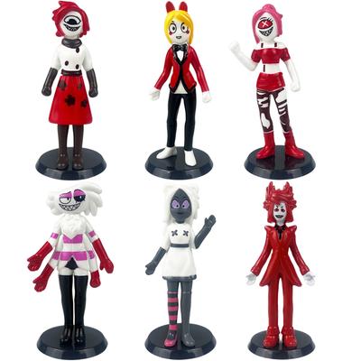6pcs Alastor Figure Adam Hazbined Cos Hotels Figure PVC Toy Set Figure Hells for Children Kids Christmas Gift