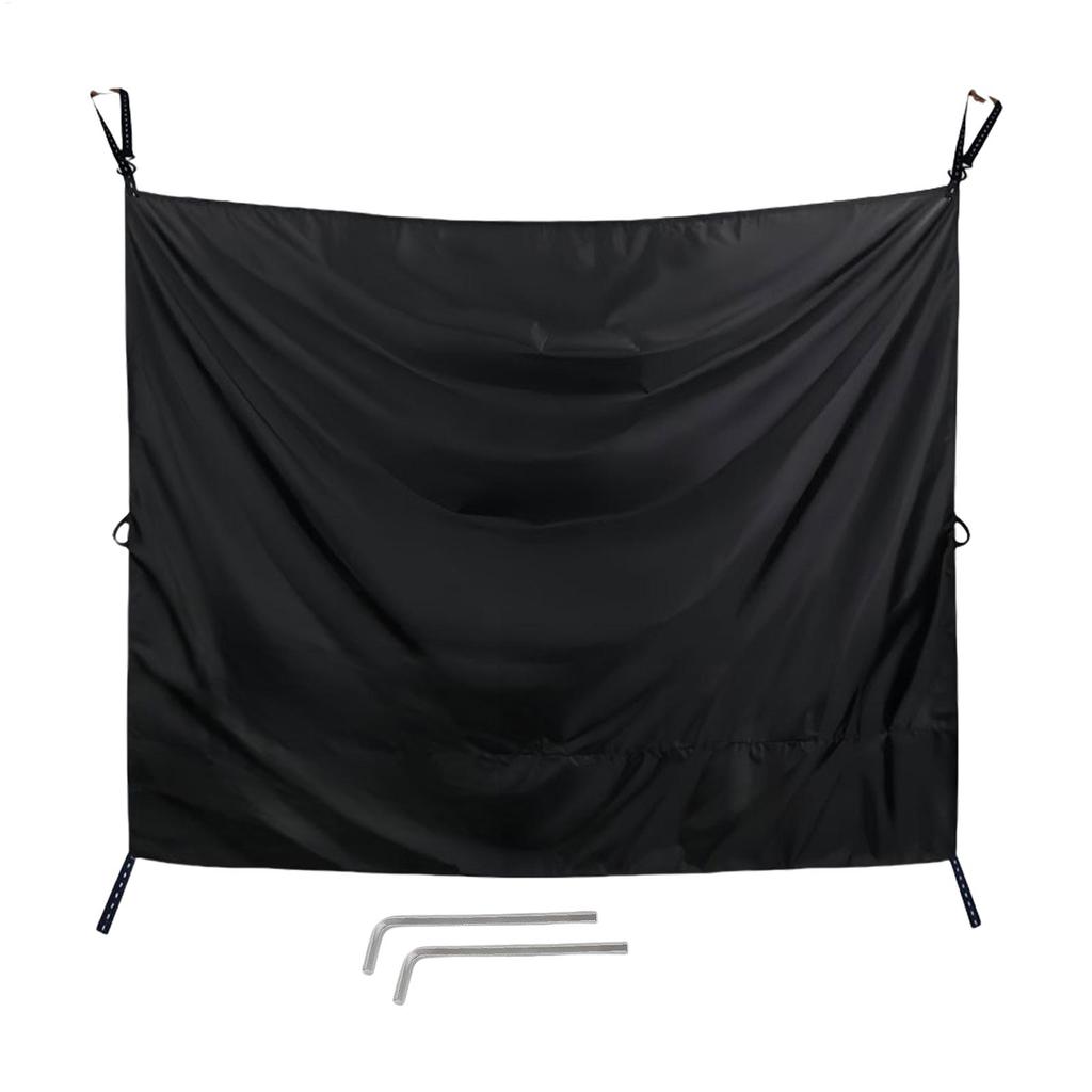 RV Rear Door Shower Curtains Privacy Divider Curtains Adjustable Sunshade Light Blocking Protection with Magnetic Hooks for RV