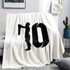 1PC Lionel Messi Patterned Flannel Blanket Suitable For All Seasons for Home Decor Warmth and Comfort Gifts Holiday Present