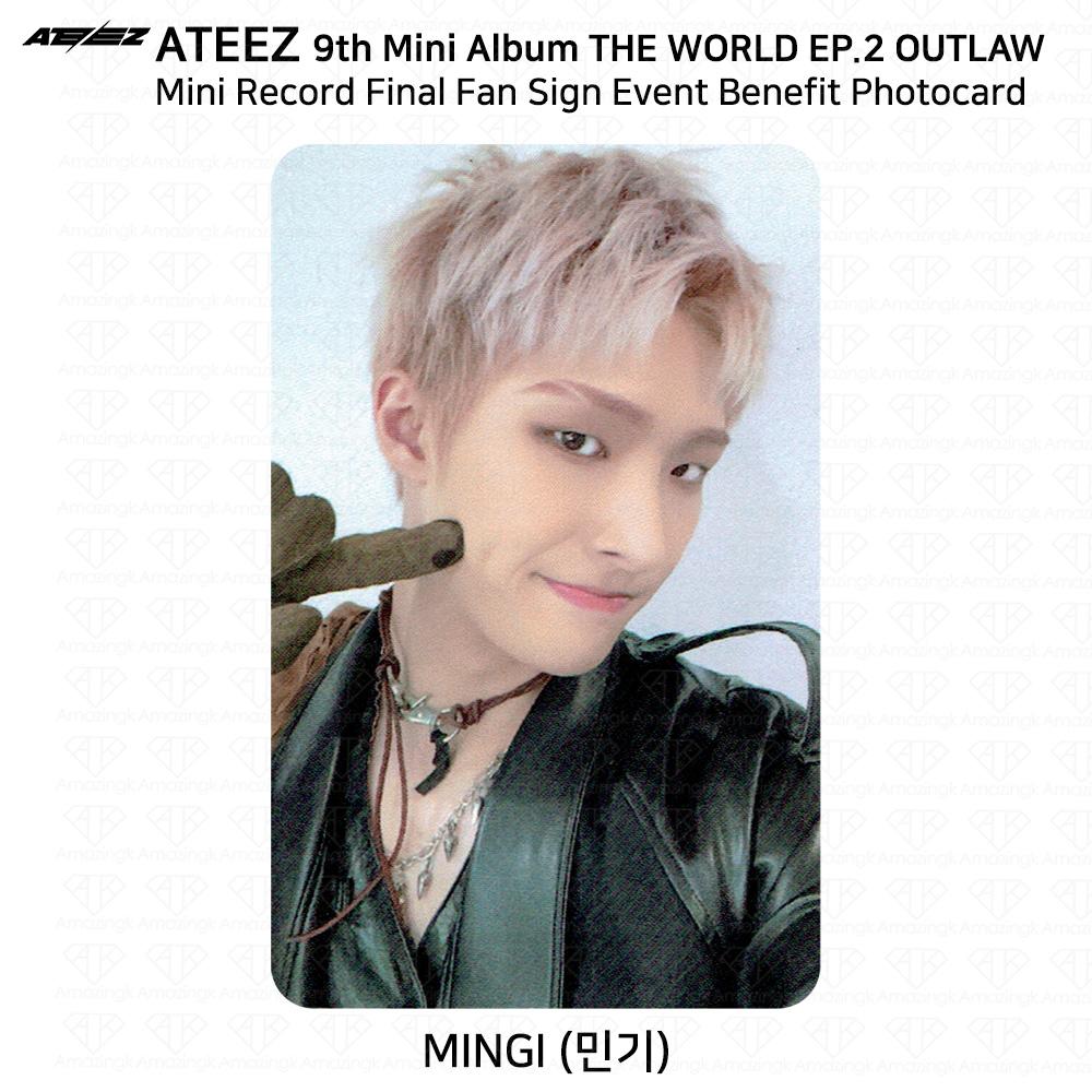ATEEZ THE WORLD EP.2 OUTLAW Fan Sign Event Benefit Photocard Minirecord Everline