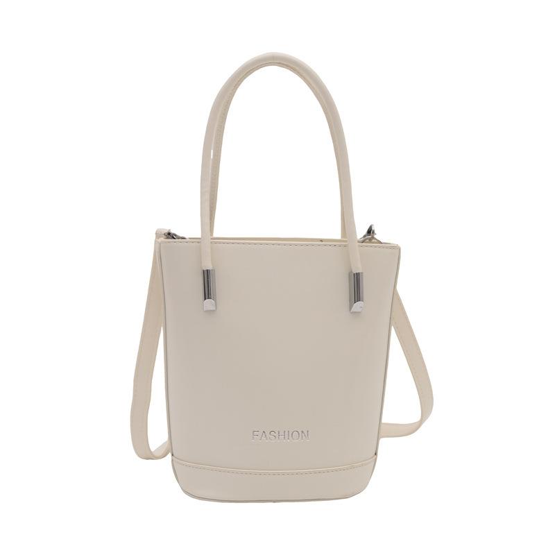 2025 New Texture Korean Solid Color Portable Bucket Bag Exquisite Ou Ruofeng Messenger Bag Fashionable Foreign Style Mobile Phone Bag