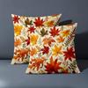 1 Pieces Autumn Leaf Patterned Decorative Throw Pillow Cushions Polyester Pillowcase,sofa  Cushion Cov Headboard Pillow