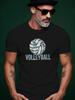 Volleyball Graphic Cotton Tshirt - Casual Crew Neck