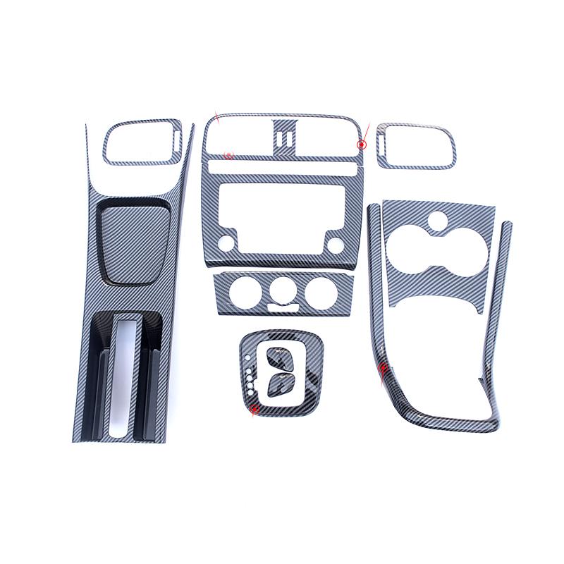 Car Styling For POLO 2011 2012 2013 2014 2015 2016 2017 2018 Carbon Fiber Decorative Sequin Air Outlet ABS Patch