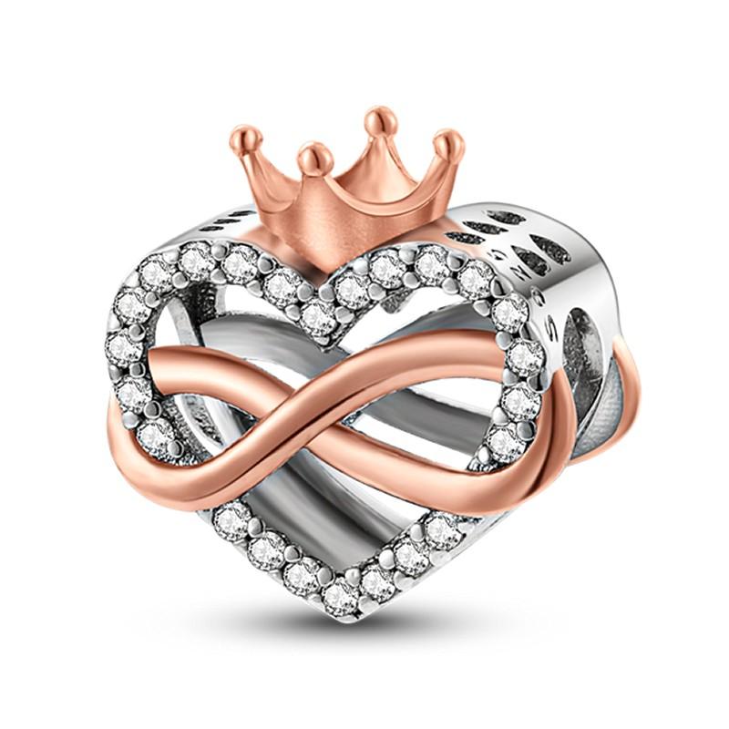 Copper Mother'S Gift Charm Bead Mom Love Happy Family Dangle Original Accessories Bracelets Necklace Diy Jewelry