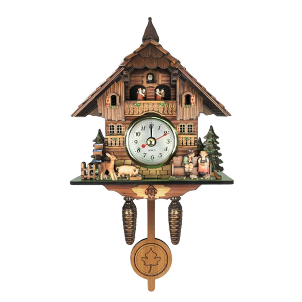 Carved Cuckoo Wall Clock Pendulum