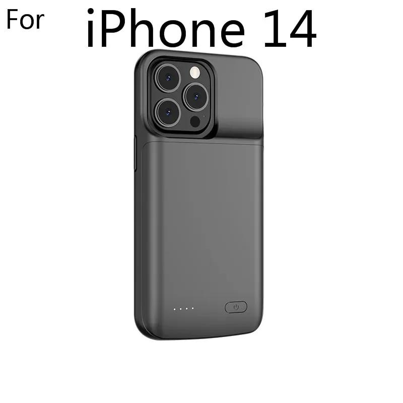 Per iPhone 11 12 13 14 Pro Max XS Max XR 6 7 8 Plus SE 5S 13 Mini Custodia Caricabatterie Portatile Power Bank Copertura di Ricarica Capa