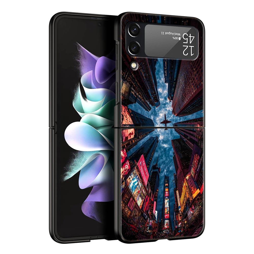 Starry Sky Universe Fashion Phone Case For Samsung Galaxy Z Flip3 Flip4 Flip5 Case Shell For Z Flip 3 4 5 6 7 Hard Folding Cover