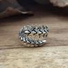 Retro Gothic Fish Bone Ring Creative Spine Ring Party Jewelry for Friends Te