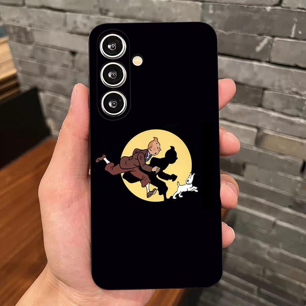 

Cartoon Tintin And Snowy Phone Case For Samsung S25 Edge S24 S23 S22 S21 S20 Ultra Plus Fe Galaxy A54 A53 A34 A25 A16 Silicon Co Samsung S25Edge
