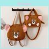 Tom And Jerry Plush Shoulder Bag With Embroidery For Casual Daily Use