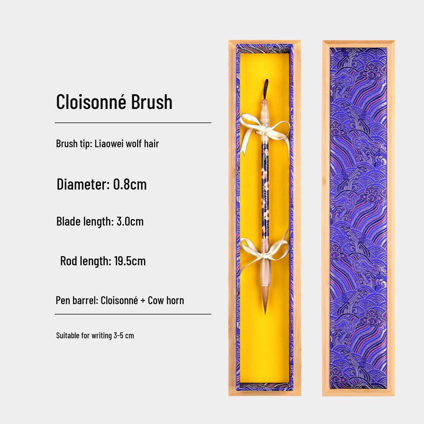 

Кисть для каллиграфии с ворсом из шерсти волка, выполненная в технике перегородчатой эмали: Обычный и курсивный шрифт Профессионального качества для начинающих и взрослых.