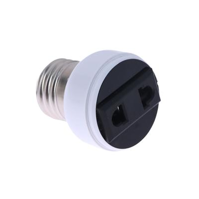 1Pc Universal E27 Abs Us/Eu/Au Plug Connector Bulb Holder Lighting Fixture Bulb Base Screw Adapter Portable White Lamp Socket