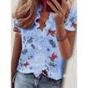 Long-Sleeved Ruffled Shirt for Women Long Sleeves Ruffles V-neck Shirt Shirt