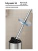 304 Stainless Steel Wall-Mounted Toilet Brush Set with Base