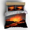 Fiery lava explosion scene. Bedding sets Duvet cover sets Duvet covers Pillowcases(1*Duvet Cover 2*Pillowcases without duvet insert)