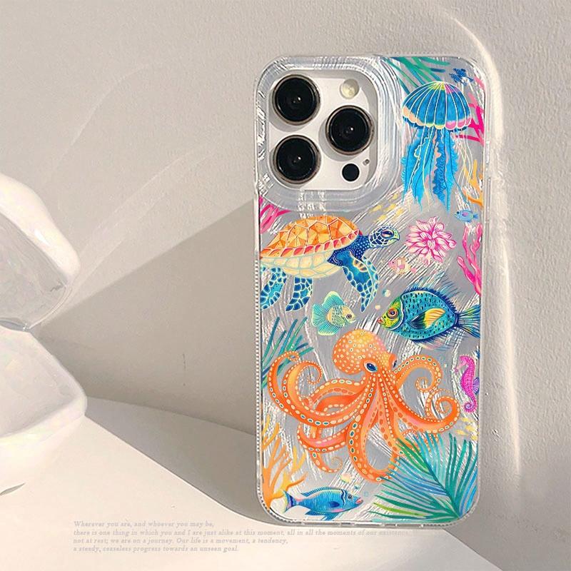 Tropical Fruits Flowers Marine Life Case For Samsung Galaxy S26 S25 Plus S24 FE A56 A55 A15 A53 A36 A16 S22 S23 S26 Ultra Cover