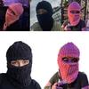 Knit Face Cover Hat Soft Plush Balaclava Cap for Women Winter Warm Mask Hat Adult Outdoor Activity Camping Cycling Cap