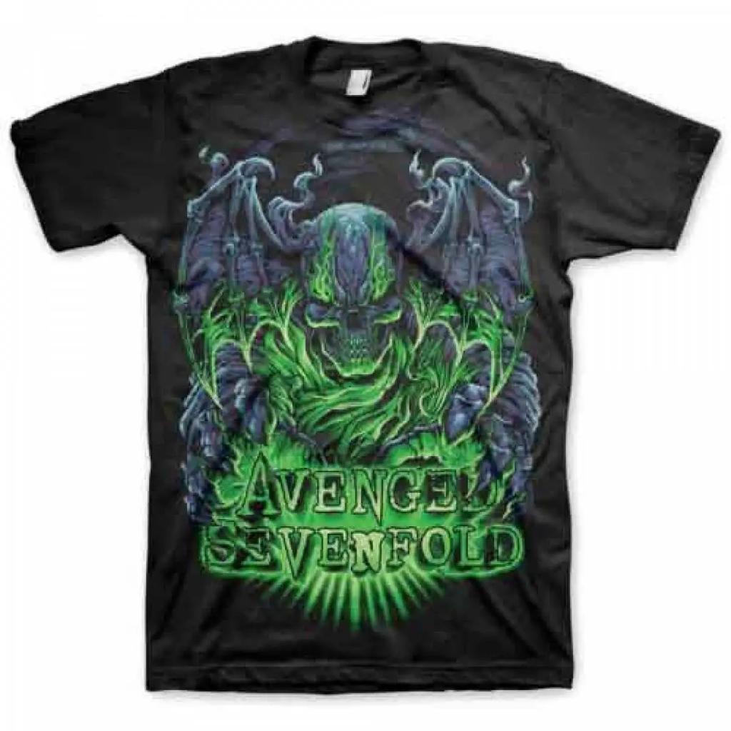 Alternative Metal Band Avenged Sevenfold A7X Graphic Print T-Shirt Streetwear Fashion Tee Women Men Casual Oversized Cotton Tops