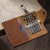 Retro Crazy Horse Leather Key Holder - Men's Genuine Leather Waist Pouch, Access Card Key Cover, Home Key Storage Bag.