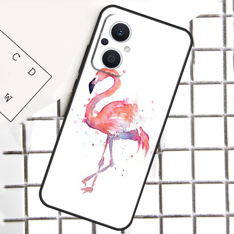 Flamingo For OPPO Reno 14F 13F 12F 11F 10 11 12 13 14 Pro 7 8 Lite 8T OPPO Find X6 X5 X8 X9 Pro Case