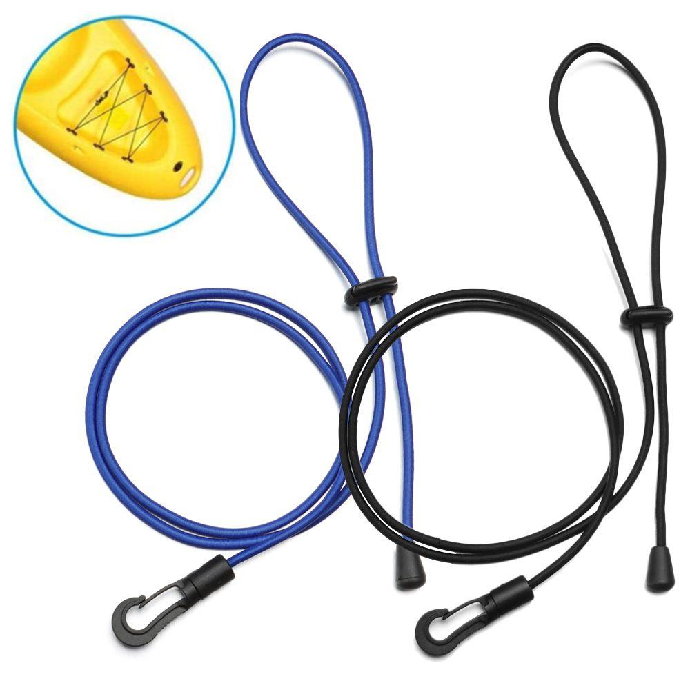 120cm Outdoor Kayak Paddle Leash Canoe Rope Holder Fishing Rod Tether Holder Outdoor Rowing Boats Satety Fixed Rope Accessories 7