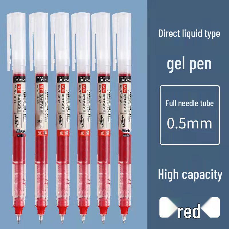 12-Color Quick-Dry 0.5mm Rollerball Pen Set – Ideal for Exams & Note-Taking 0.5mm