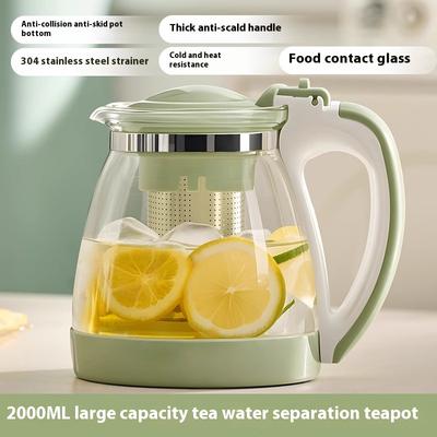 Gianxi Teapot Tea Maker Household Tea Separation Teapot Large Capacity Tea Set Glass Cold Pot Teapot Kettle Glass Teapot