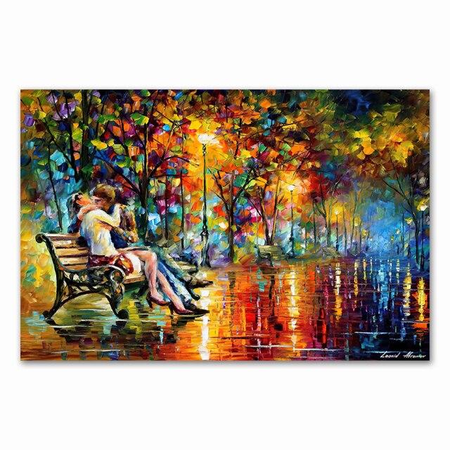 Coloring Hand - Painted Oil Painting Landscape For The Living Room Wall Art Home Decoration Abstract Without Frame
