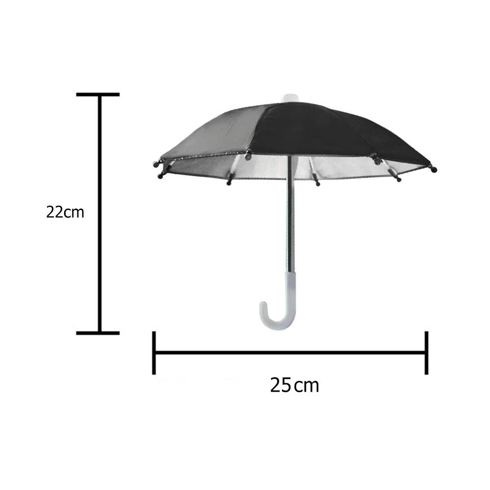 Phone Umbrella For Sun Cell Phone Umbrella Stand Outdoor Waterproof Umbrella Mobile Phone Holder For Bicycle And Motorcycle Decoration