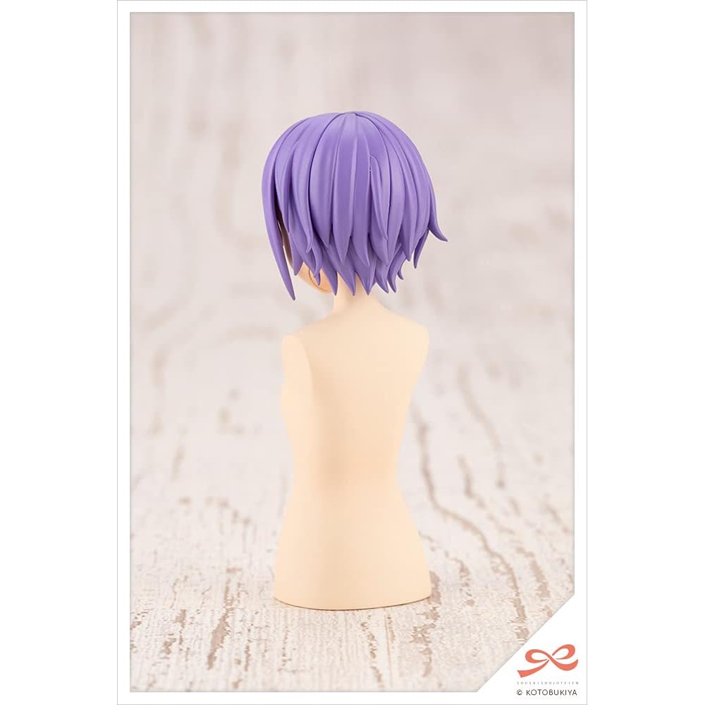Kotobukiya After School Short Wig A Orange Purple 1/10 Scale Model Approximately 63mm