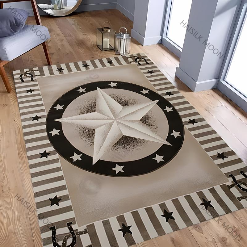 3D Vintage Pentagram Printed Mat Washable Carpet for Room Easy To Clean Rug for Sofa Livingroom Modern Home Decor Wonderful Gift