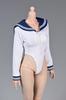 Corpo de Figura de Ação Escala Compatível com Uniforme de Marinheiro Especial de Garota de Ensino Médio Sexy e Traje de Banho de Ginástica e Cabeça Não Longa Metade [TOYBARJAPAN] 1/6