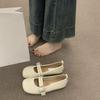 Retro Mango Head Mary Jane Shoes Are Versatile and Not Tired, One Pedal Ballet Single Shoes for Women