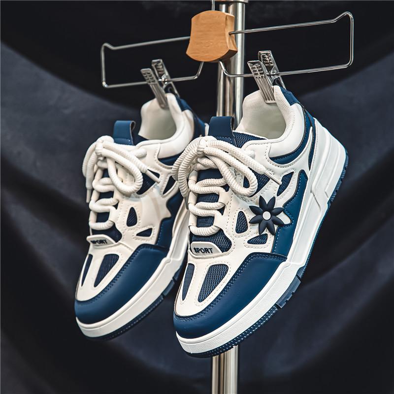 2024 summer and autumn new men's shoes Korean version of trend bread shoes men's casual shoes student board shoes